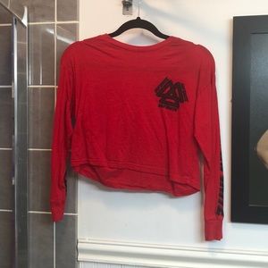 long sleeve crop top